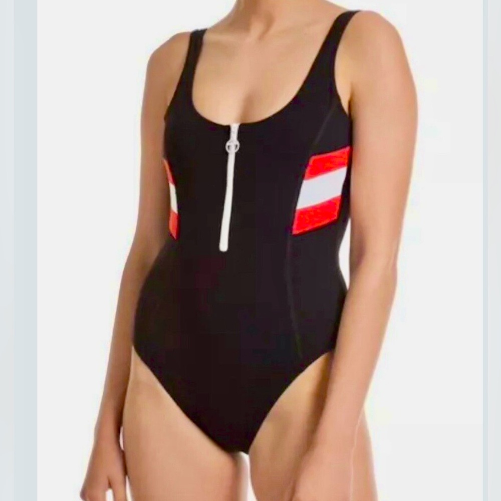 Trina Turk Disney Pixar Incredibles 2 One Piece zip up Swimsuit 8 NWT $148
